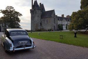 Transport dans voiture de collection